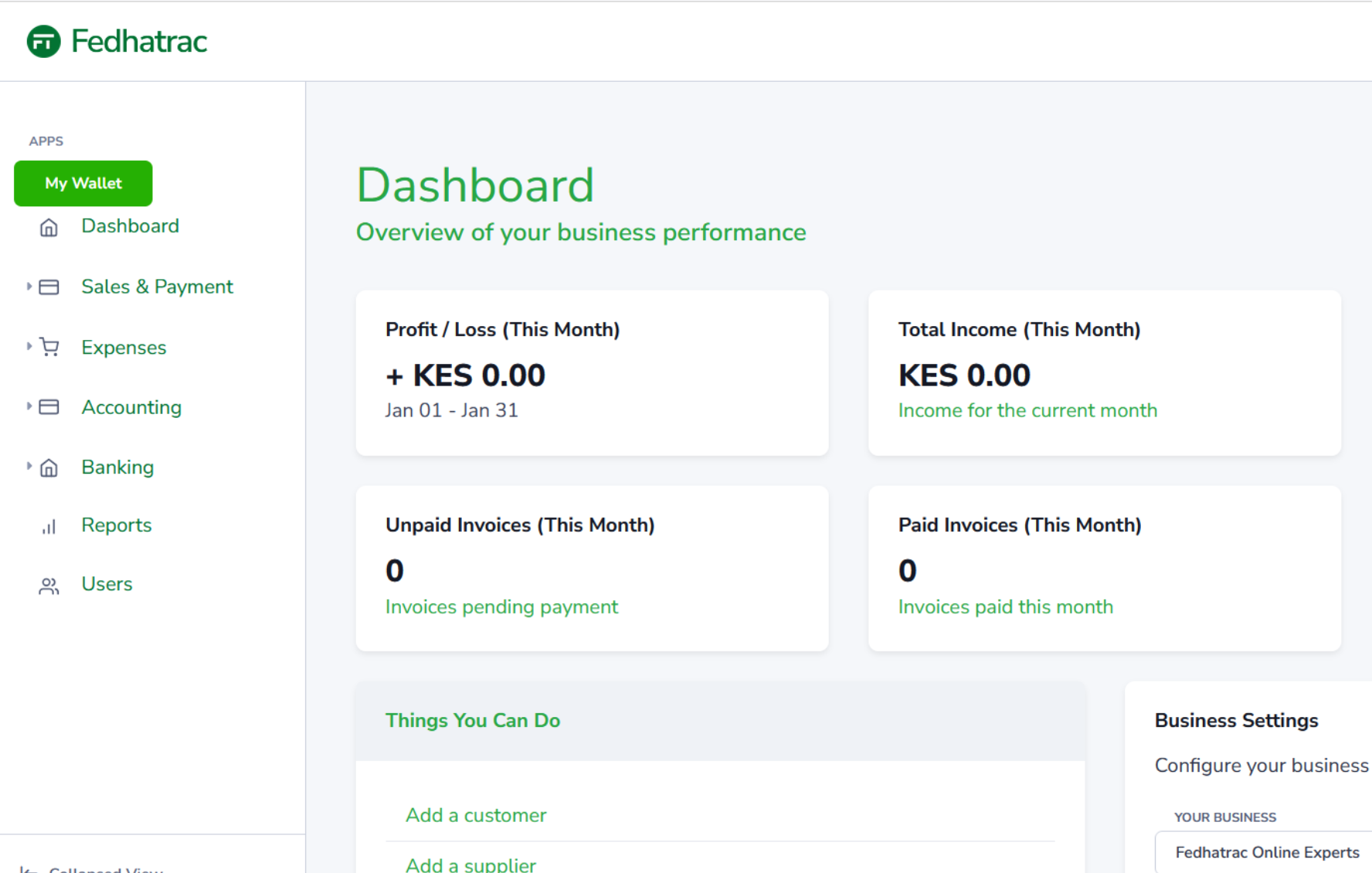 Fedhatrac dashboard preview